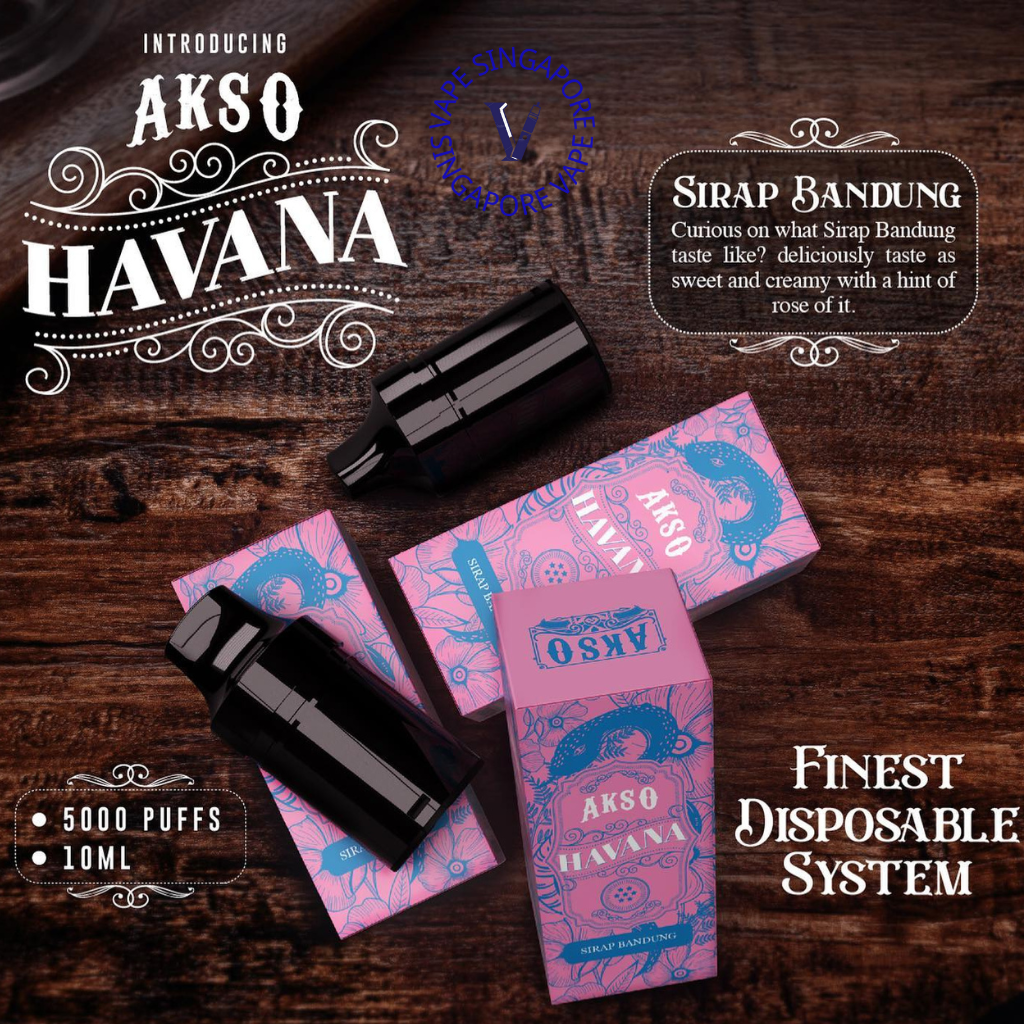 akso-havana-pod-5000-puff-sirap-bandung-vape-singapore-sg-vape