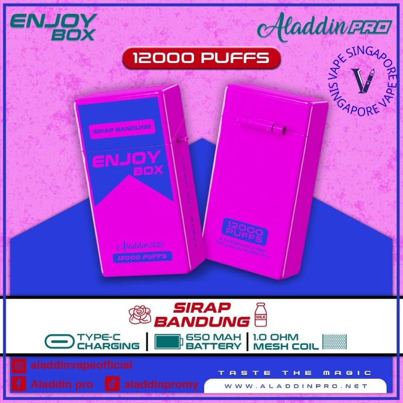 aladdin-box-12k-puff-sirap-bandung-disposable-vape-singapore-sg-vape