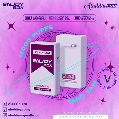 aladdin-box-12k-puff-taro-yam-disposable-vape-singapore-sg-vape