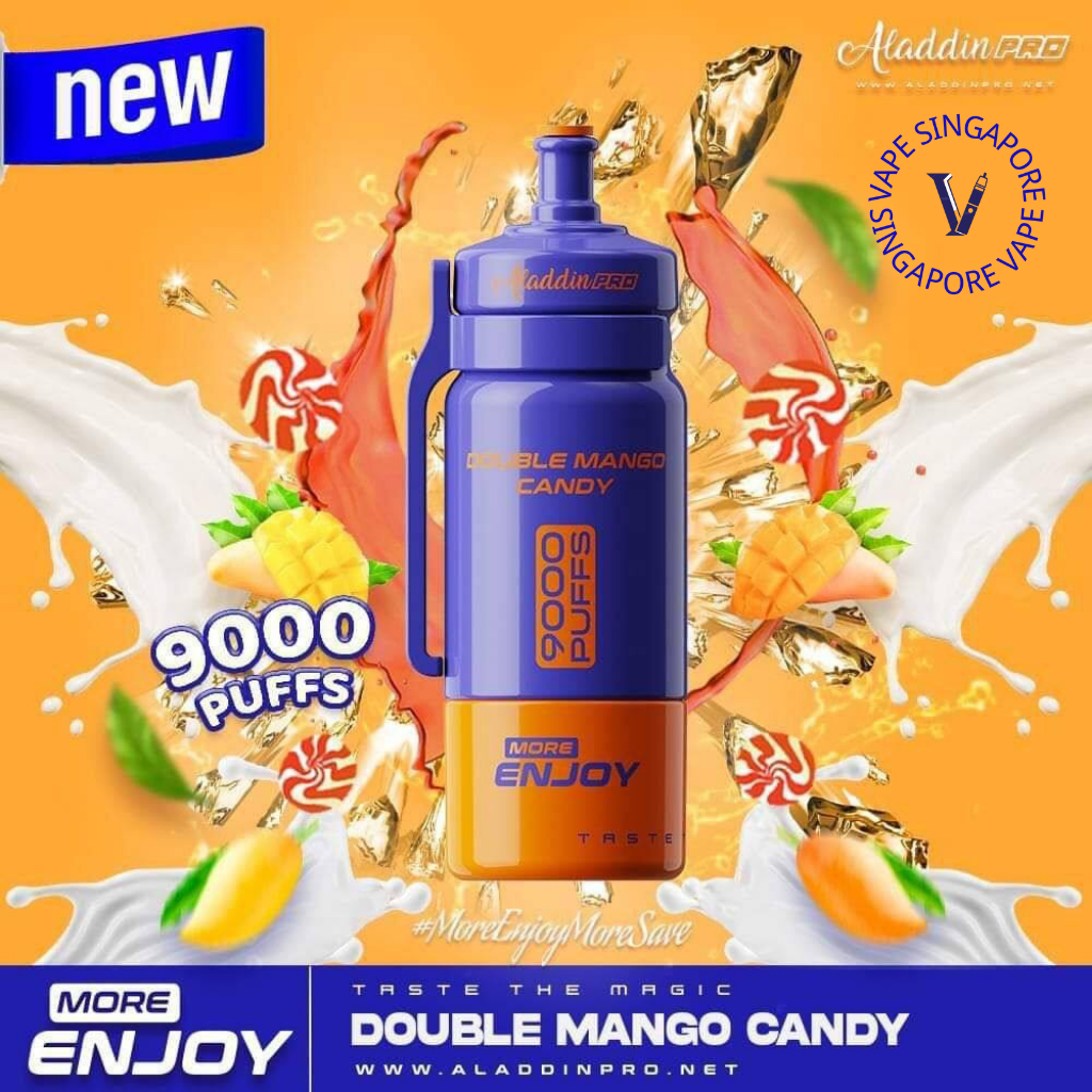 aladdin-more-enjoy-9k-puff-double-mango-candy-disposable-vape-singapore-sg-vape