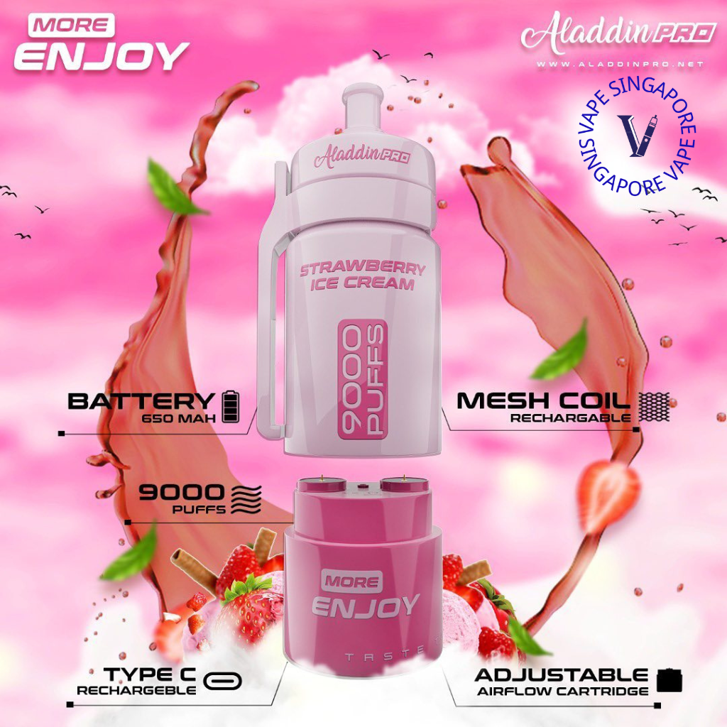 aladdin-more-enjoy-9k-puff-strawberry-ice-cream-disposable-vape-singapore-sg-vape