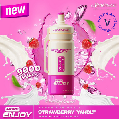 aladdin-more-enjoy-9k-puff-strawberry-yakolt-disposable-vape-singapore-sg-vape