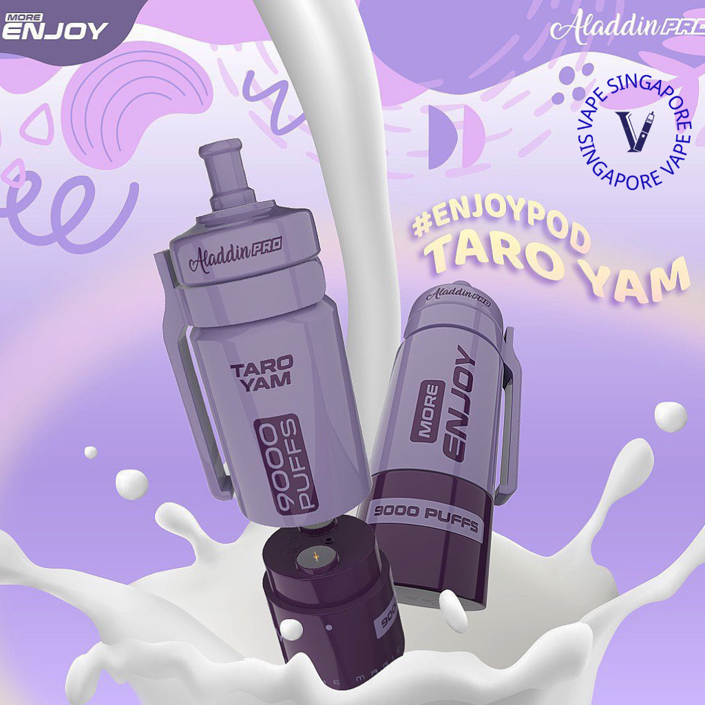 aladdin-more-enjoy-9k-puff-taro-yam-disposable-vape-singapore-sg-vape