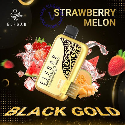 elfbar-raya-13k-gold-black-series-strawberry-melon-disposable-vape-shop-singapore