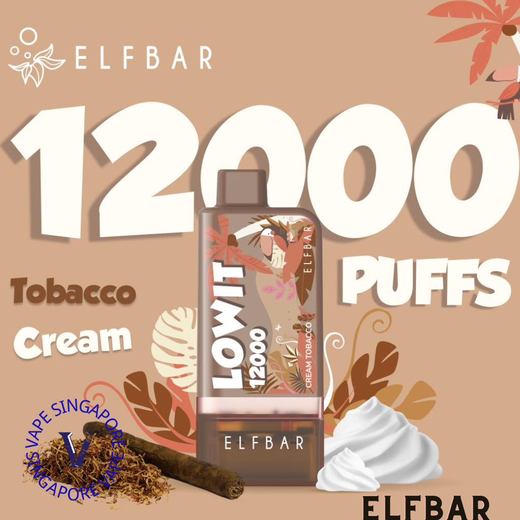 elfbar-lowit-12k-puff-tobacco-cream--vape-singapore-sg-vape