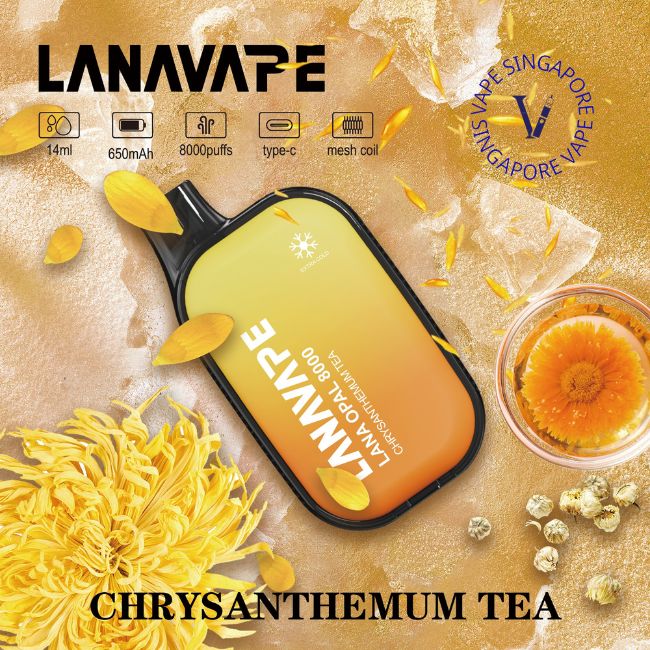 lana-opal-8000-puff-chrysanthemum-tea-disposable-vape-shop-singapore-sg-vape