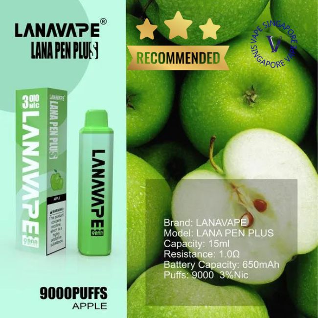 lanapen-plus-9000-puff-apple-vape-shop-singapore