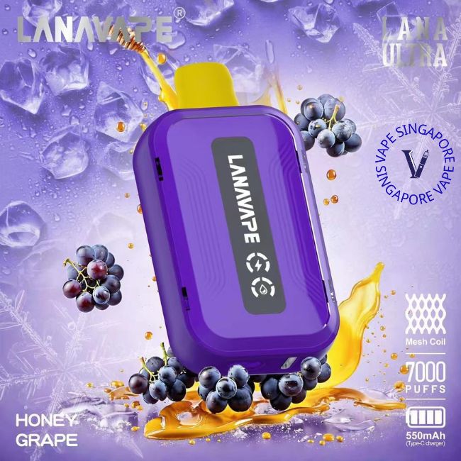 lana-ultra-7k-puff-honey-grape-disposable-vape-shop-singapore