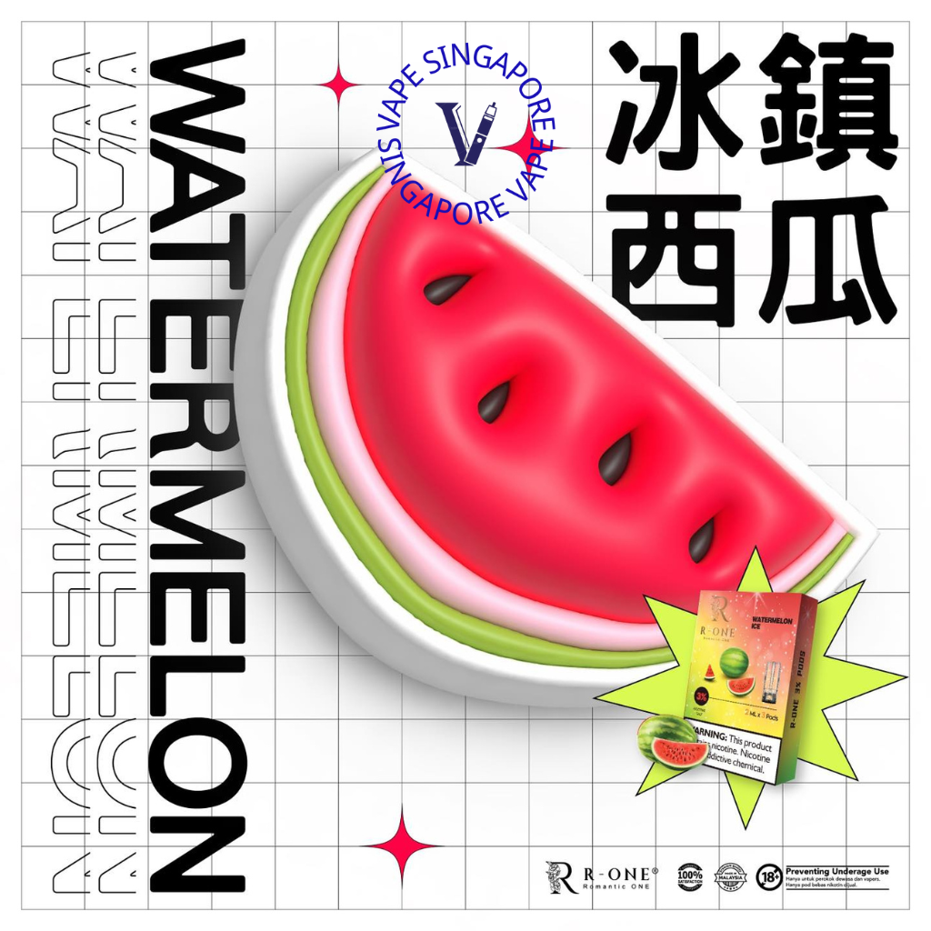 rone-pod-watermelon-flavour-vape-singapore-sg-vape