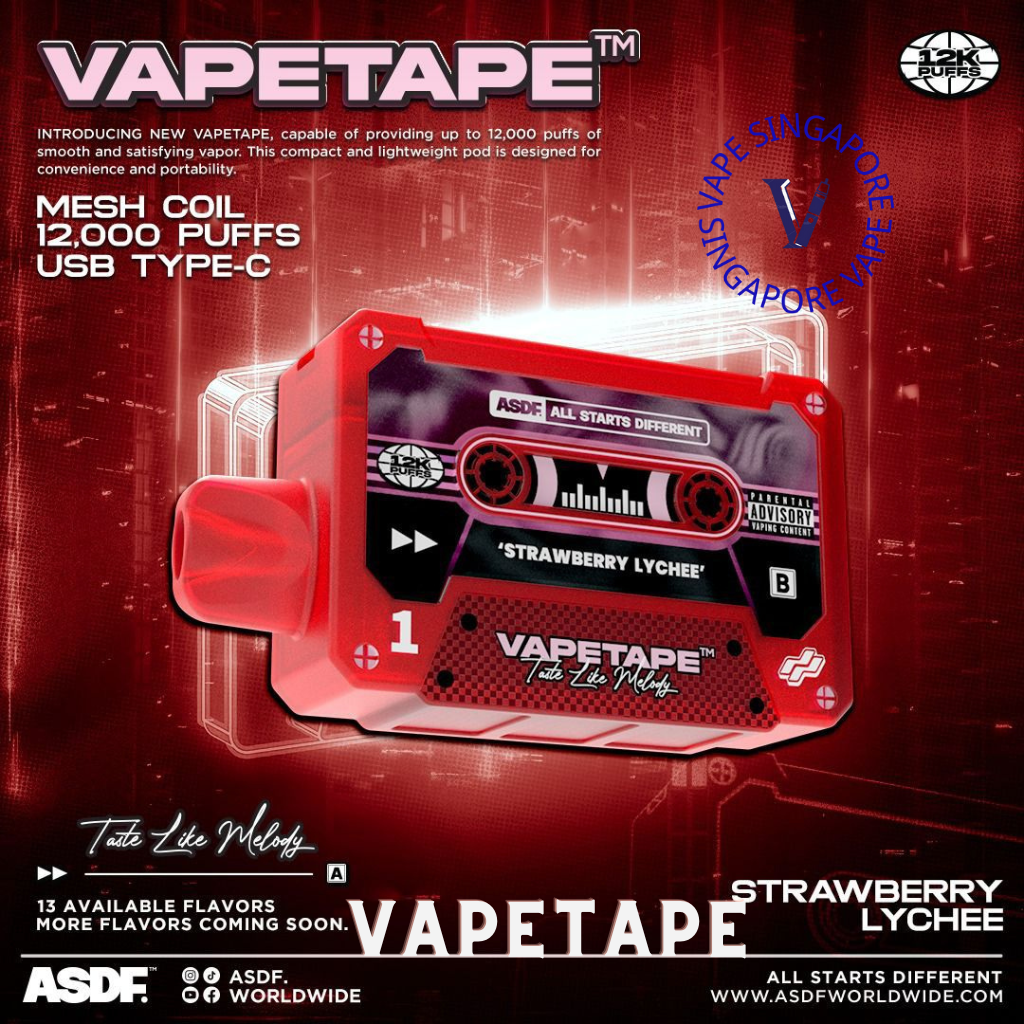 vapetape-12k-puff-strawberry-lychee-disposable-vape-singapore-sg-vape