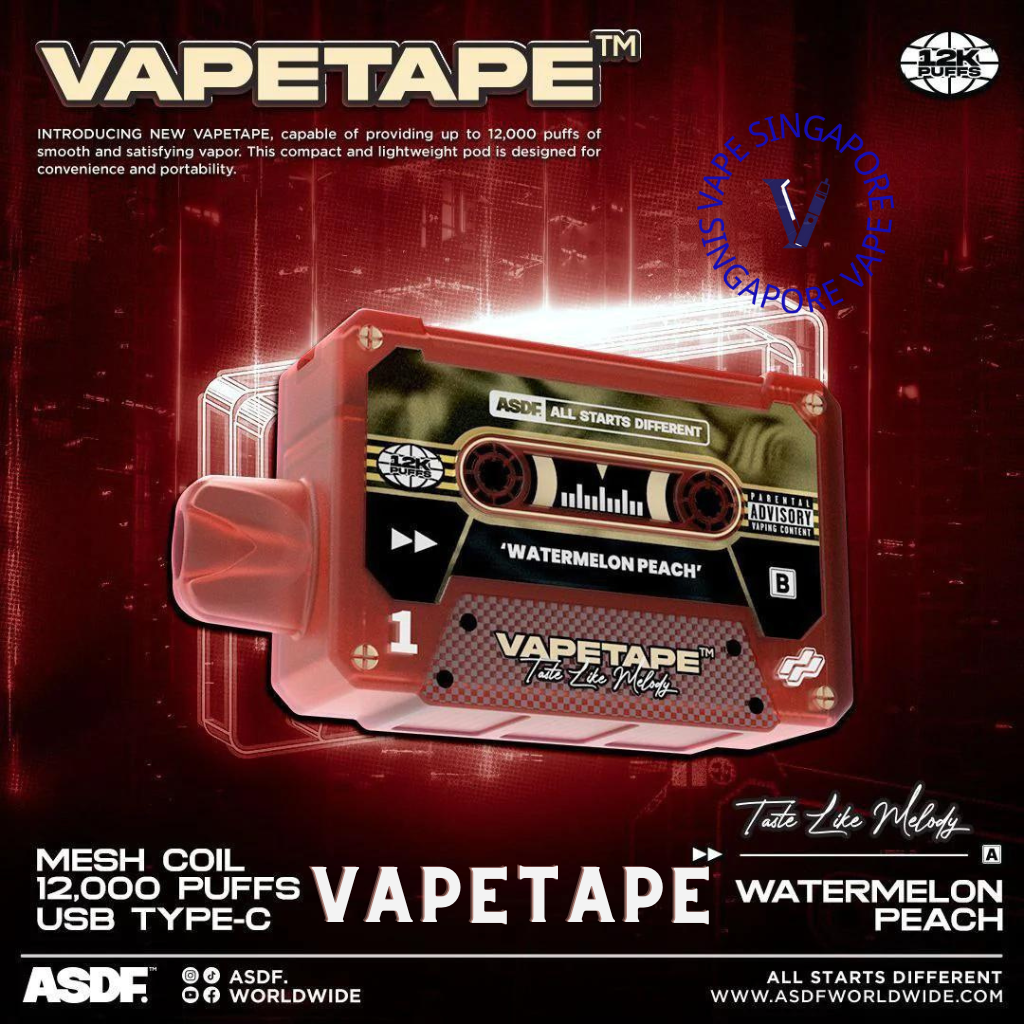 vapetape-12k-puff-watermelon-peach-disposable-vape-singapore-sg-vape