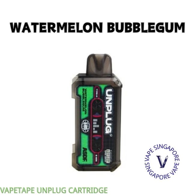 vapetape-unplug-refilled-pod-12k-puff-watermelon-bubblegum-vape-shop-singapore-sg-vape